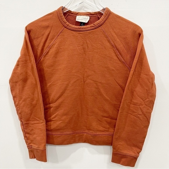 Universal Thread Crewneck Long Sleeve Sweatshirt in Brick Size X-Small - Picture 1 of 7